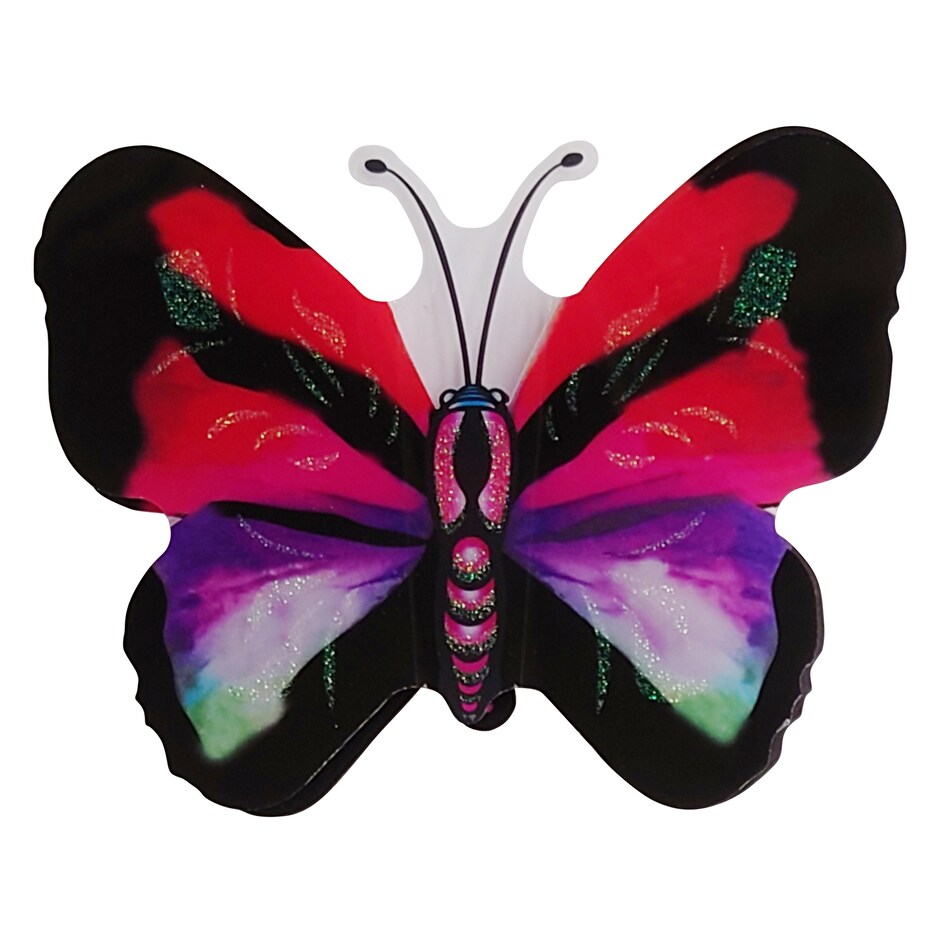 Pegatinas de Mariposas 3D con Brillo para Decorar - Paquete de 4 3
