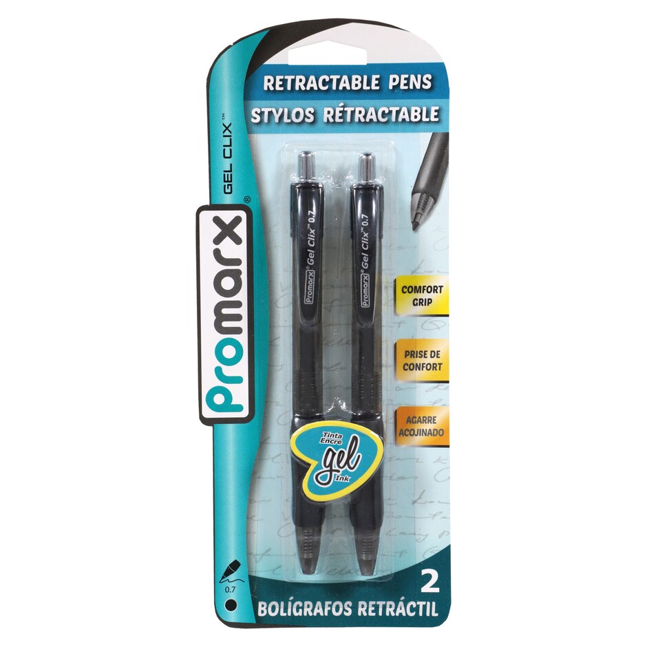 Plumas Gel Promarx Retractiles Paq x2 2