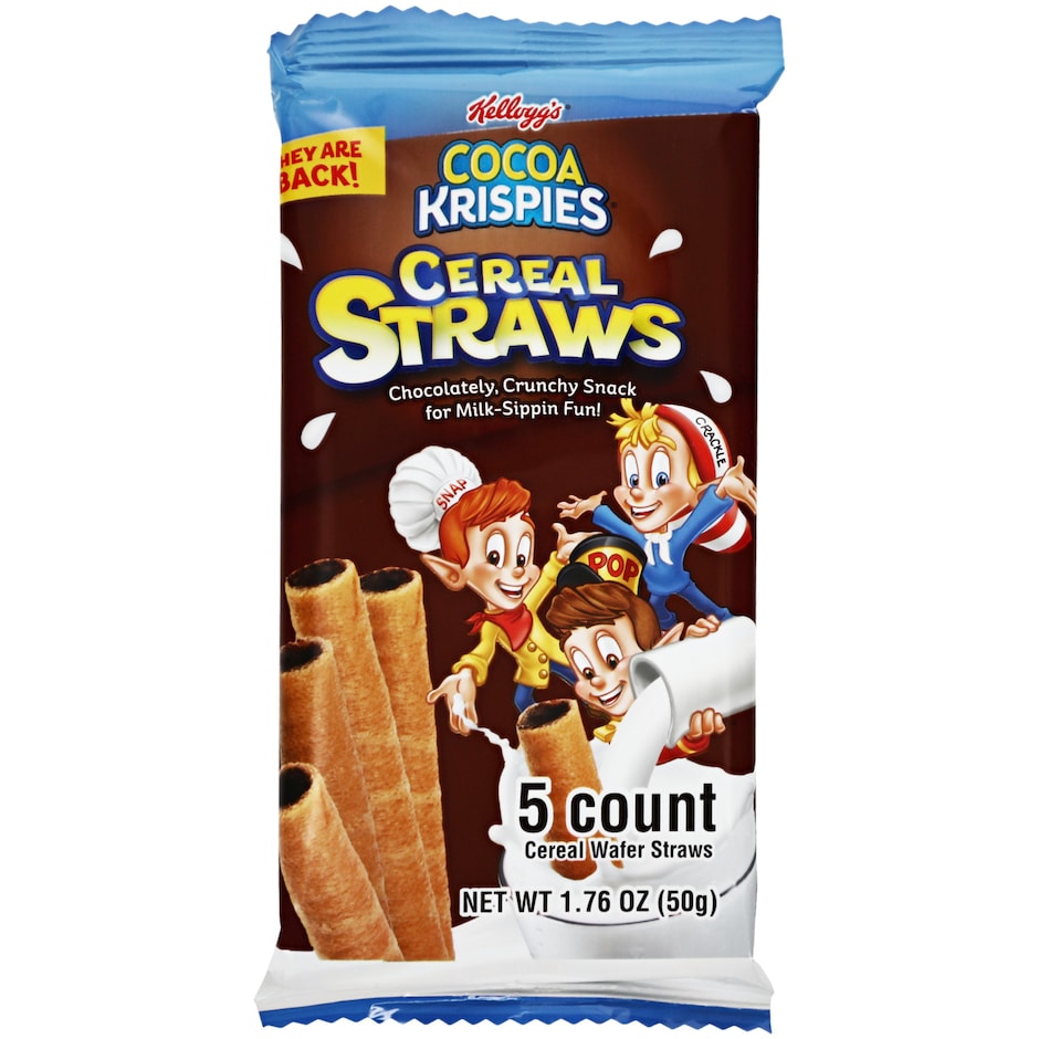 Kellogg's Cocoa Krispies Cereal Straws, 5ct. Packs Dollar Tree