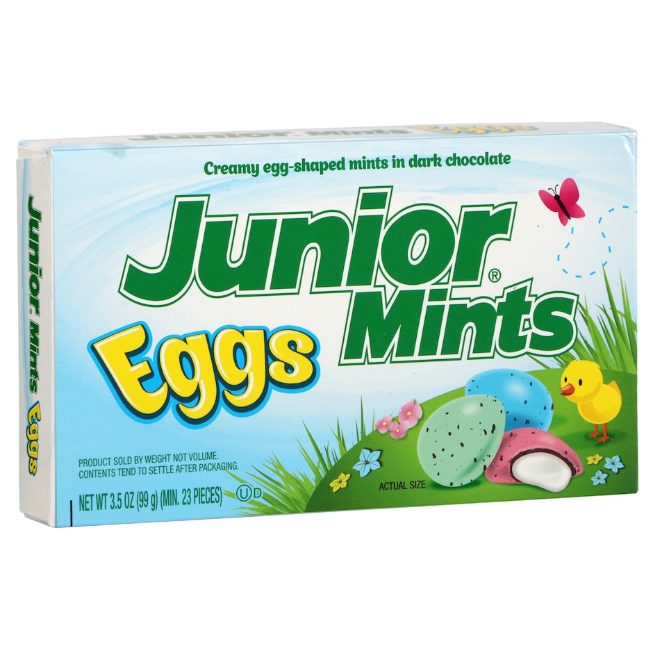 Bulk Junior Mints Easter Egg Shaped Candies, 3.5 oz. Boxes Dollar Tree