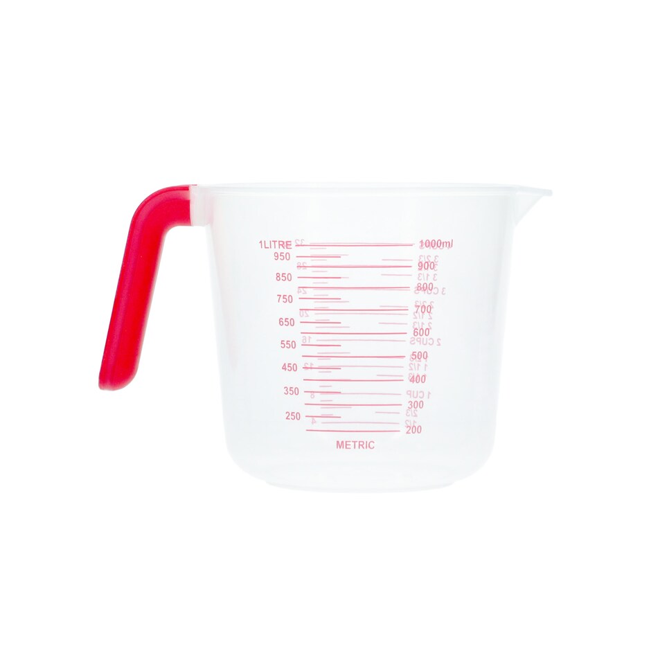 Taza Medidora Grande de Plastico Transparente 4 Tazas para tu Cocina 2