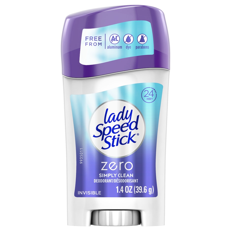 Lady Speed Stick Zero Simply Clean Deodorant, 1.4 oz. Sticks