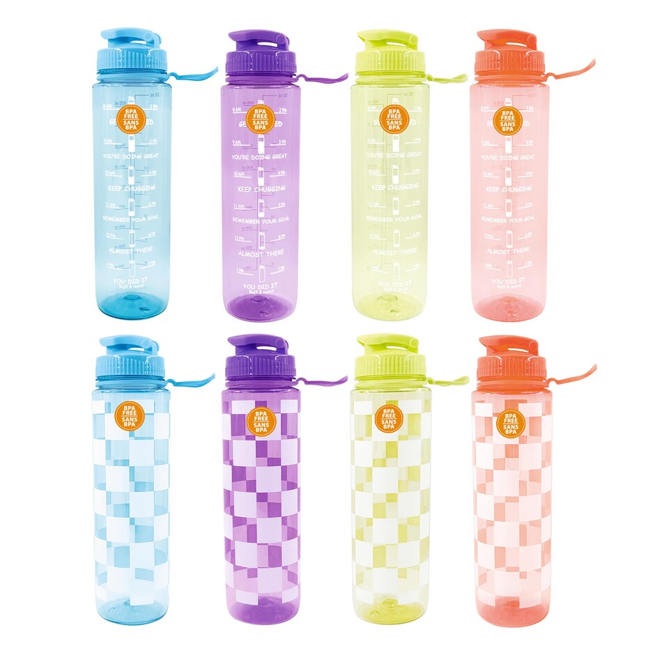 Botella Agua Plastica Colores Surtidos Pa Mantenerte Jevi Hidratado 3