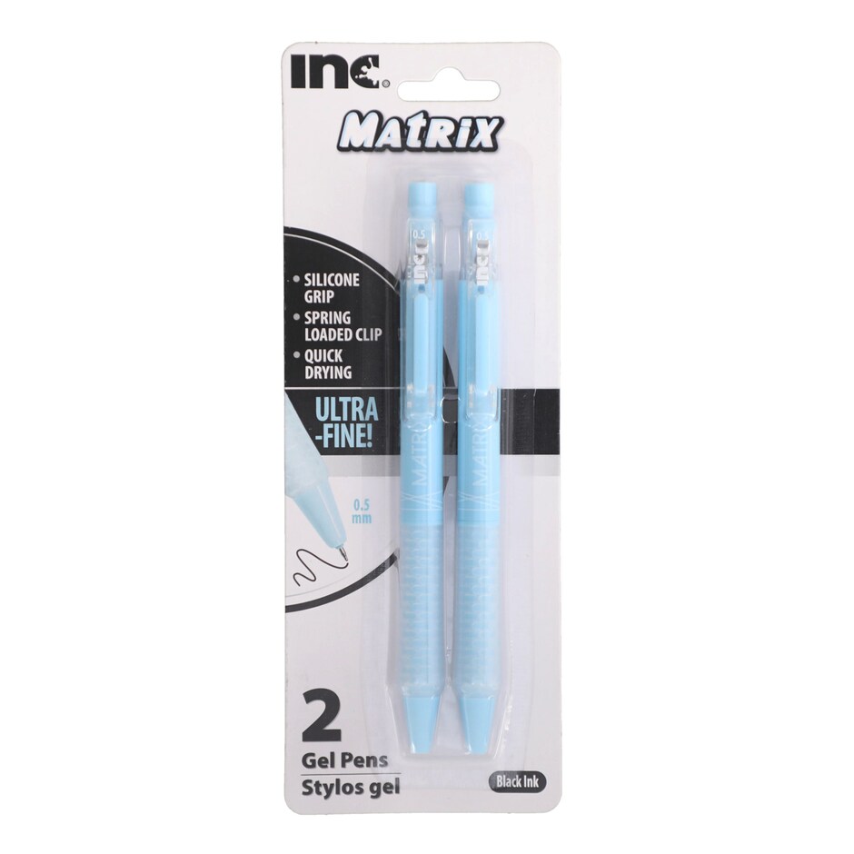 Lapicero Gel Inc Matrix Tinta Negra Paq de 2 pa que escribas nitido! 3