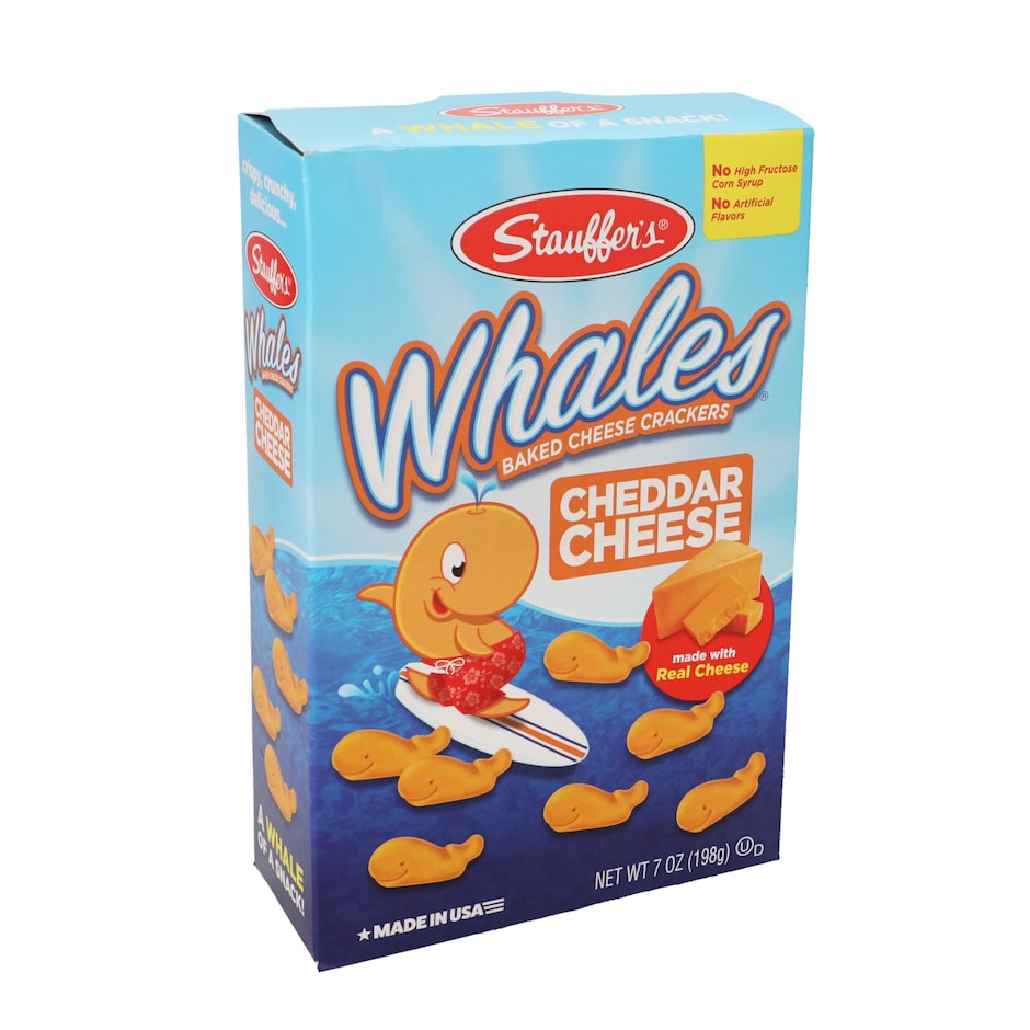 Stauffer's Whales Baked Cheddar Snack Crackers, 7 oz. Boxes Dollar Tree