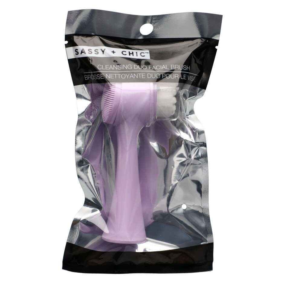 Sassy + Chic Cepillo Facial Doble Lado Limpieza Profunda y Exfoliacion 3