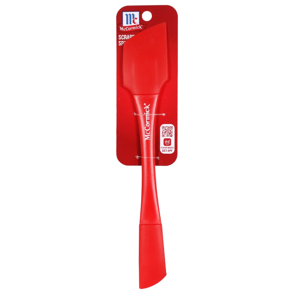 Espatulas McCormick de Silicon Rojo para Raspar y Untar Facil 2