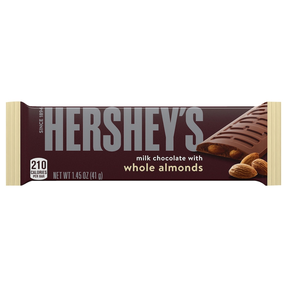 Hershey's Milk Chocolate Candy Bars with Almonds, 1.45-oz.