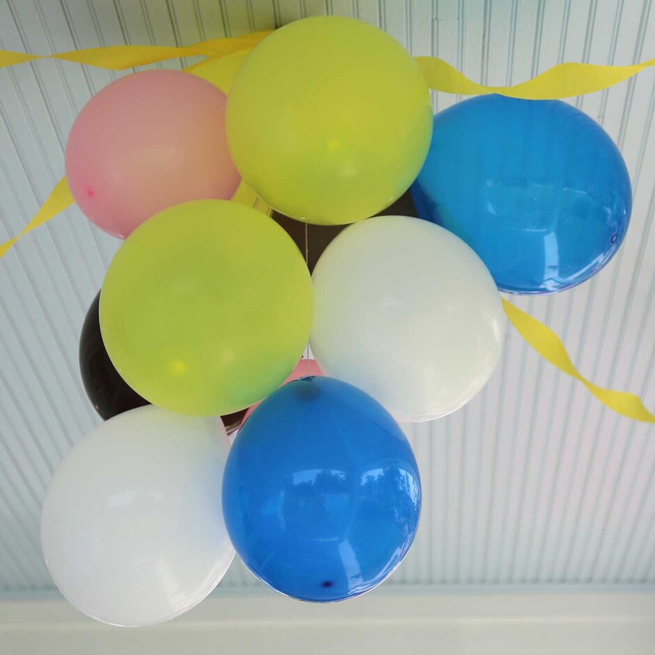 Gender Reveal Party Idea Confetti Balloons Dollar Tree