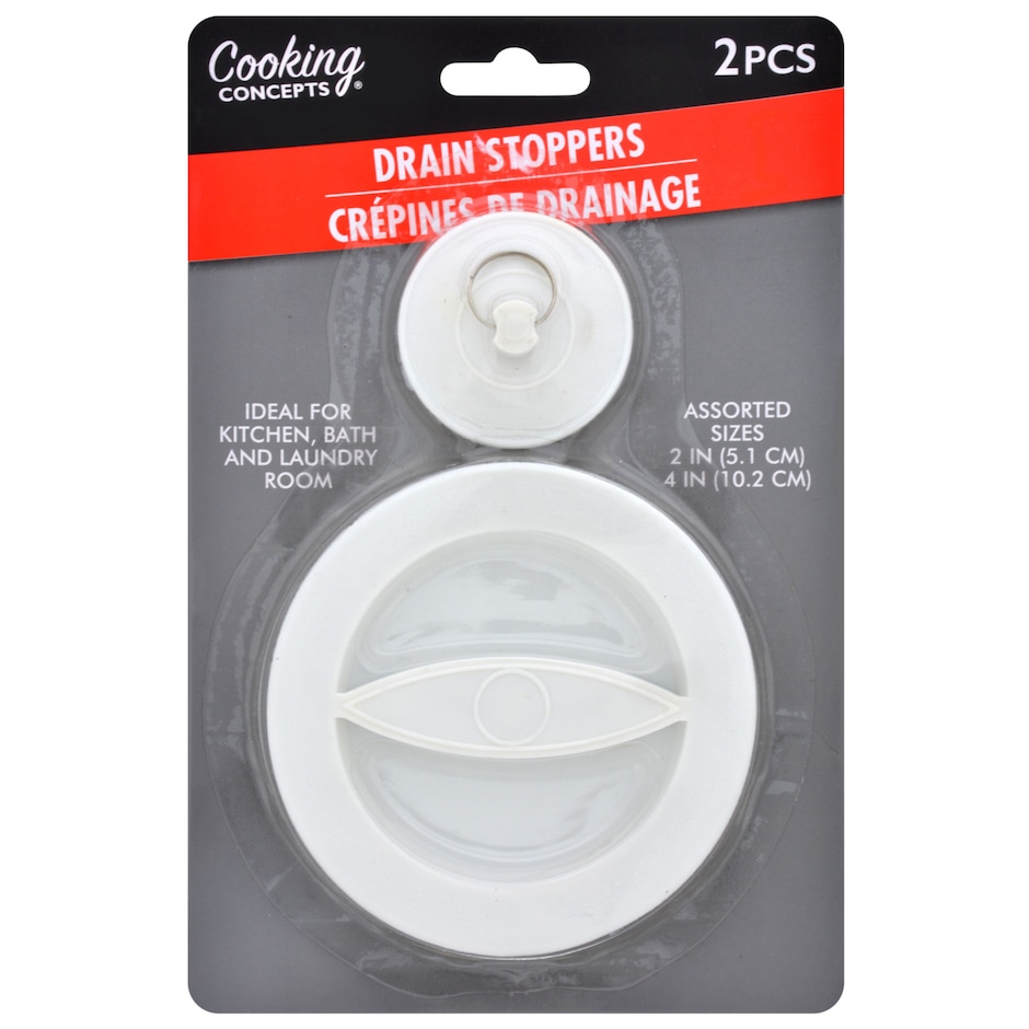 Plastic Drain Stoppers, 2ct. Packs Dollar Tree