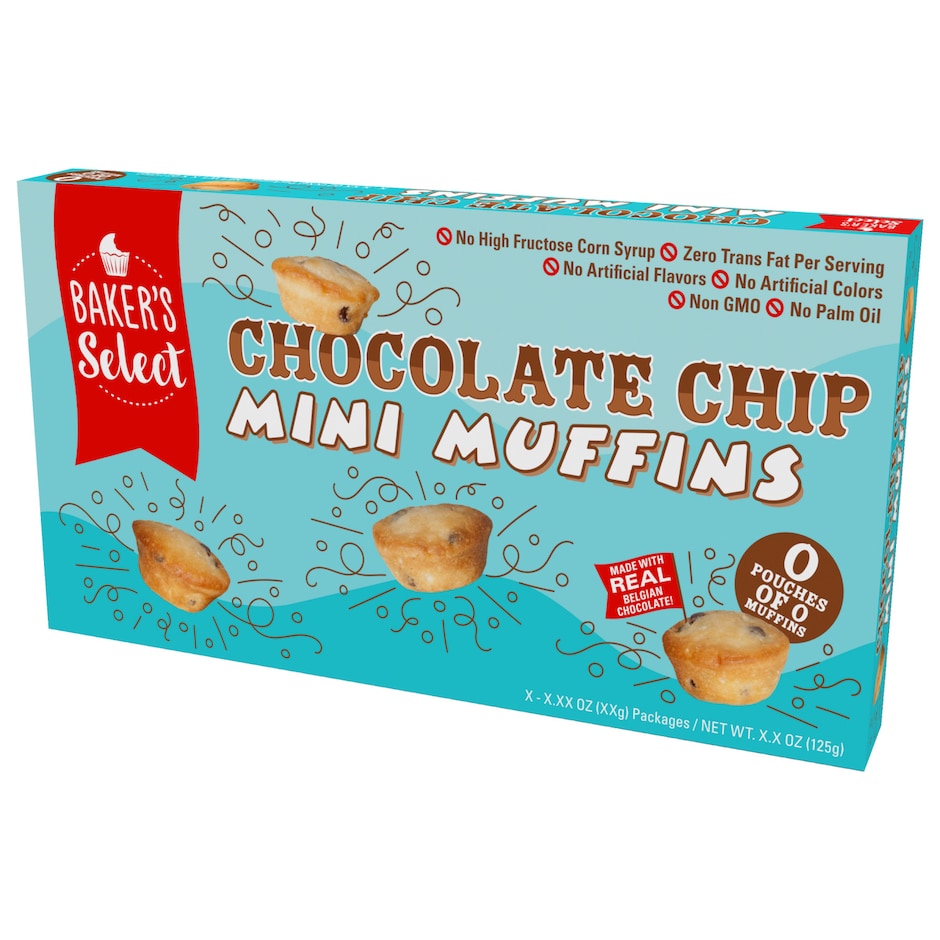 Bulk Baker's Select Chocolate Chip Mini Muffins, 3ct. Boxes Dollar Tree