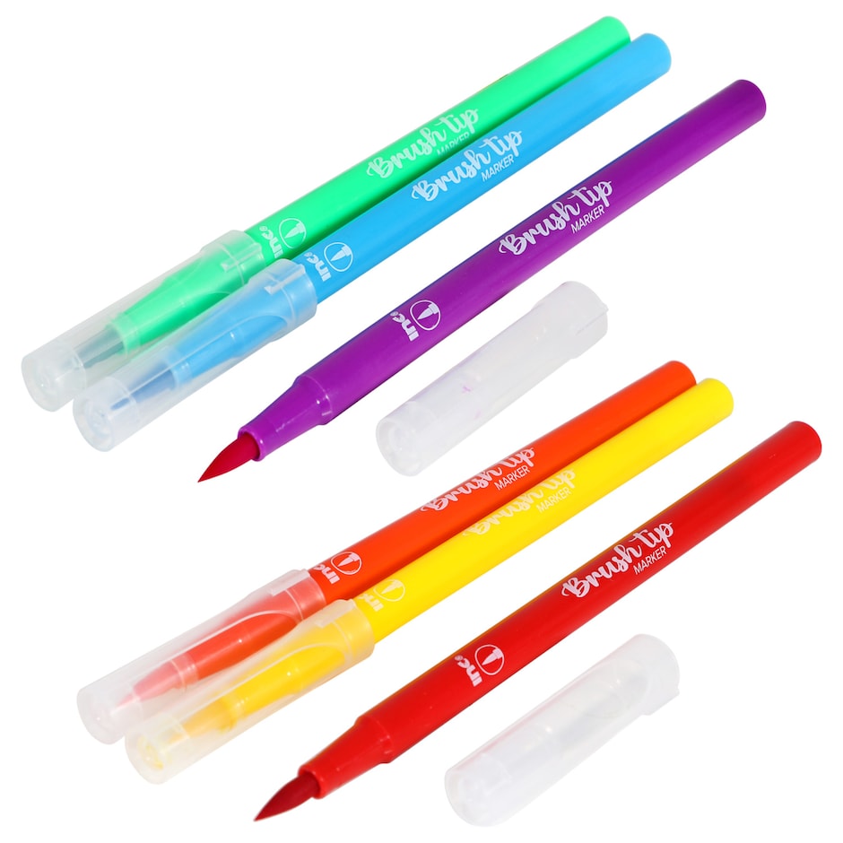 Inc. Brush Tip Markers, 3ct. Packs Dollar Tree
