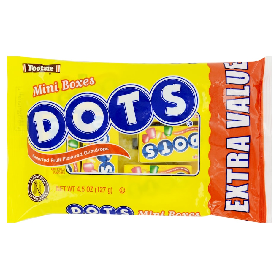 Bulk Tootsie Dots FruitFlavored Gumdrops Mini Boxes, 4.5 oz. Bonus Bags Dollar Tree