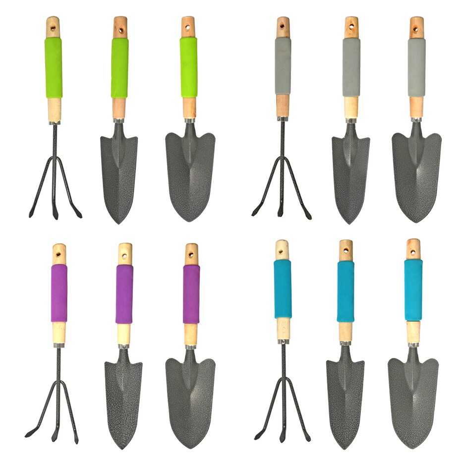 Bulk Garden Collection WoodHandle Garden Tools with Foam Grips Dollar Tree