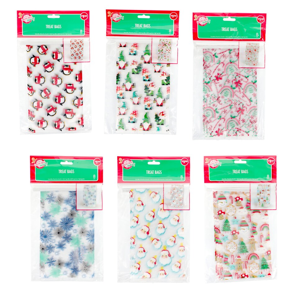 Holiday Treat Bags, 8 ct.
