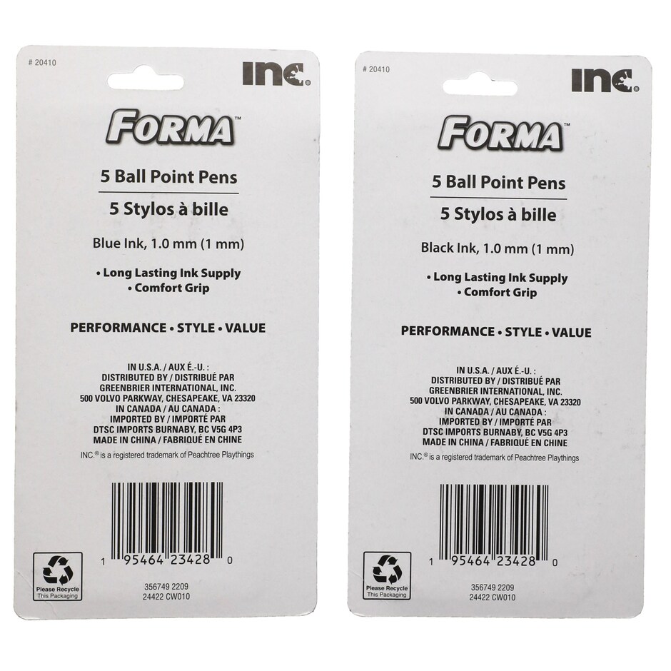 Lapiceros Inc Forma, 5 Unidades 3