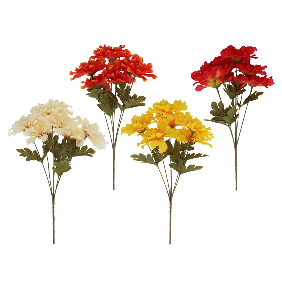 Bulk Floral Garden 6Stem Marigold Bushes, 13in. Dollar Tree