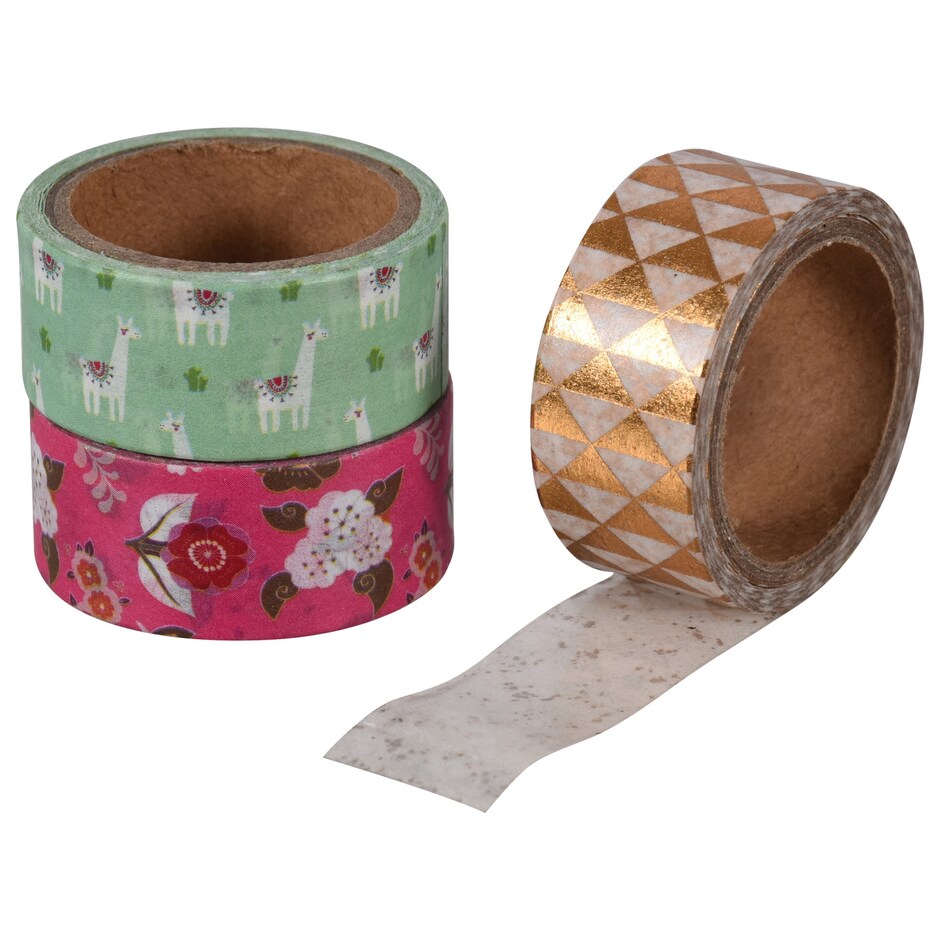 Cintas Washi Decorativas Jot, Paquete de 3 Rollos 3