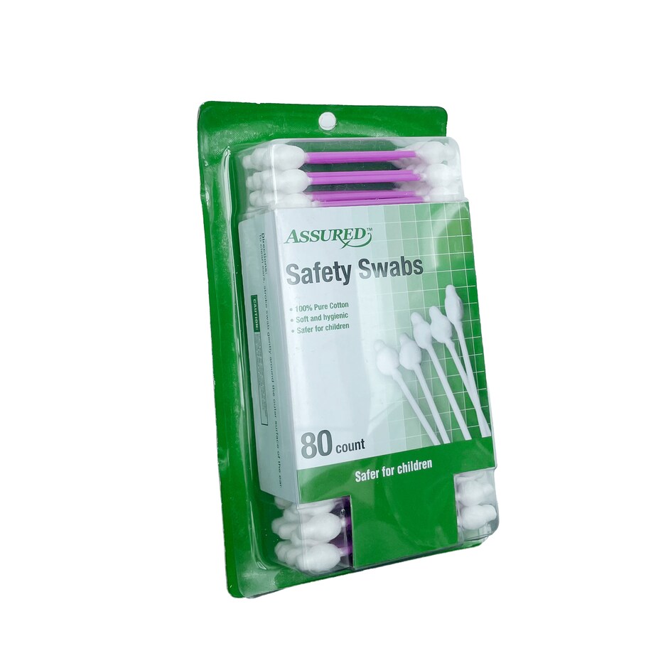 Cotonetes Assured Safety 80 Pcs Colores Surtidos Paquete Familiar 2