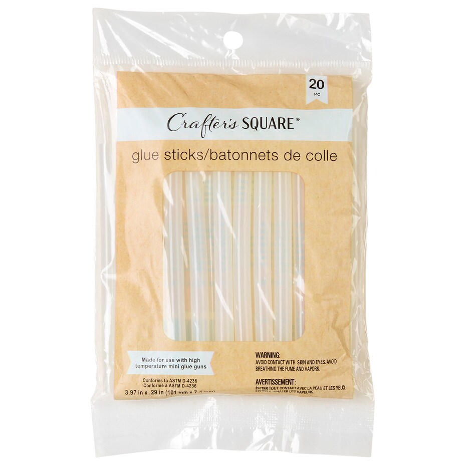 Bulk Crafter's Square Mini Hot Glue Sticks, 20ct. Packs Dollar Tree