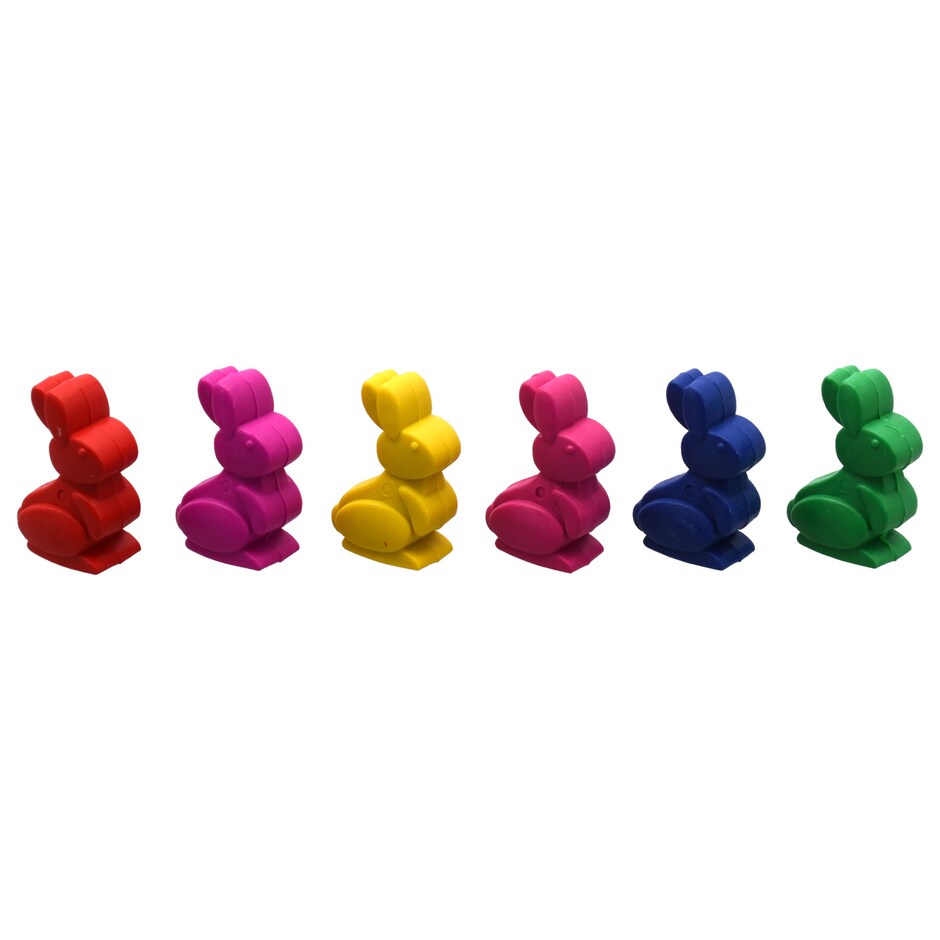 Crayolas Chulas de Conejito Set de 6 para Ninos 3