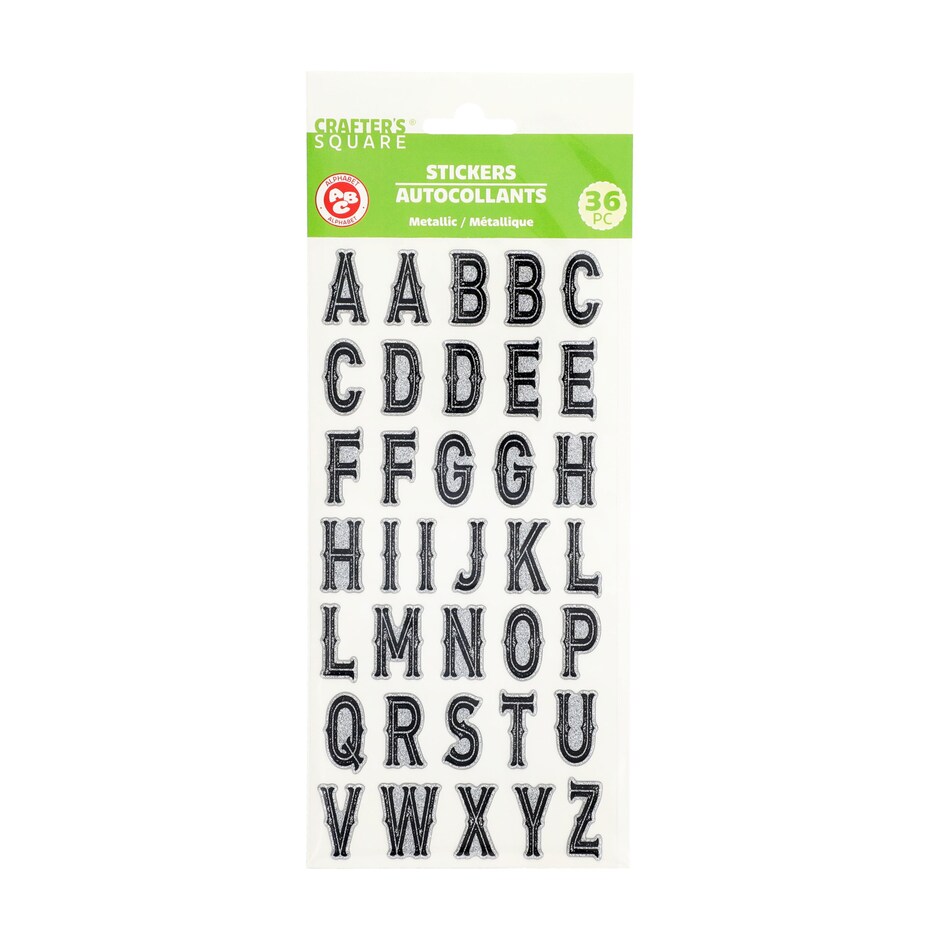 Stickers Letras 3D Metalicas para Proyectos Creativos Mercablo 5