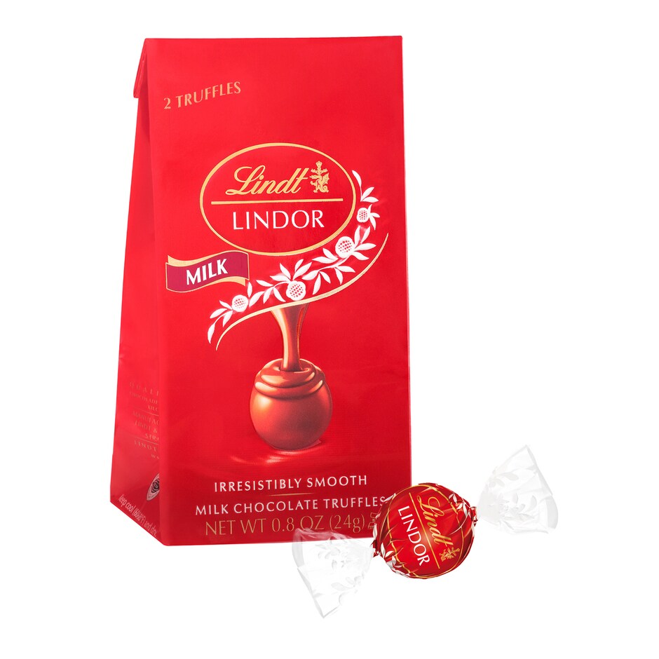 Lindt Lindor Milk Chocolate Truffles, 0.8-oz.