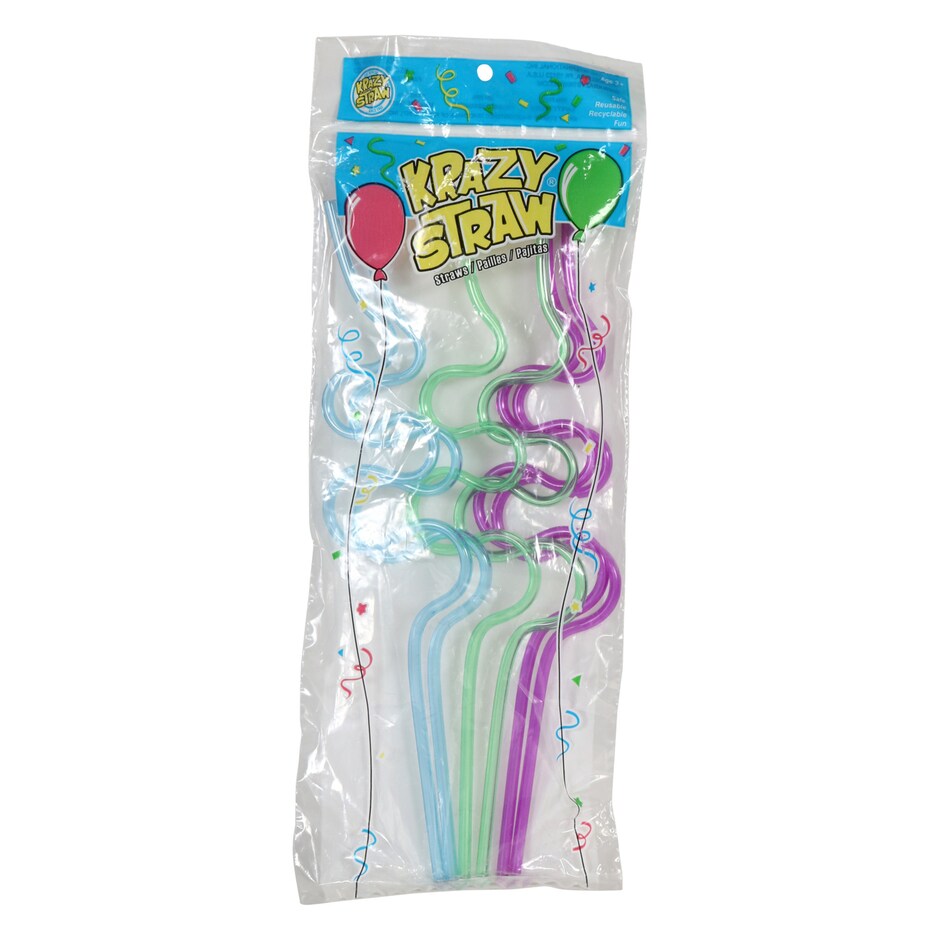Krazy Straws, 6-ct. Bags