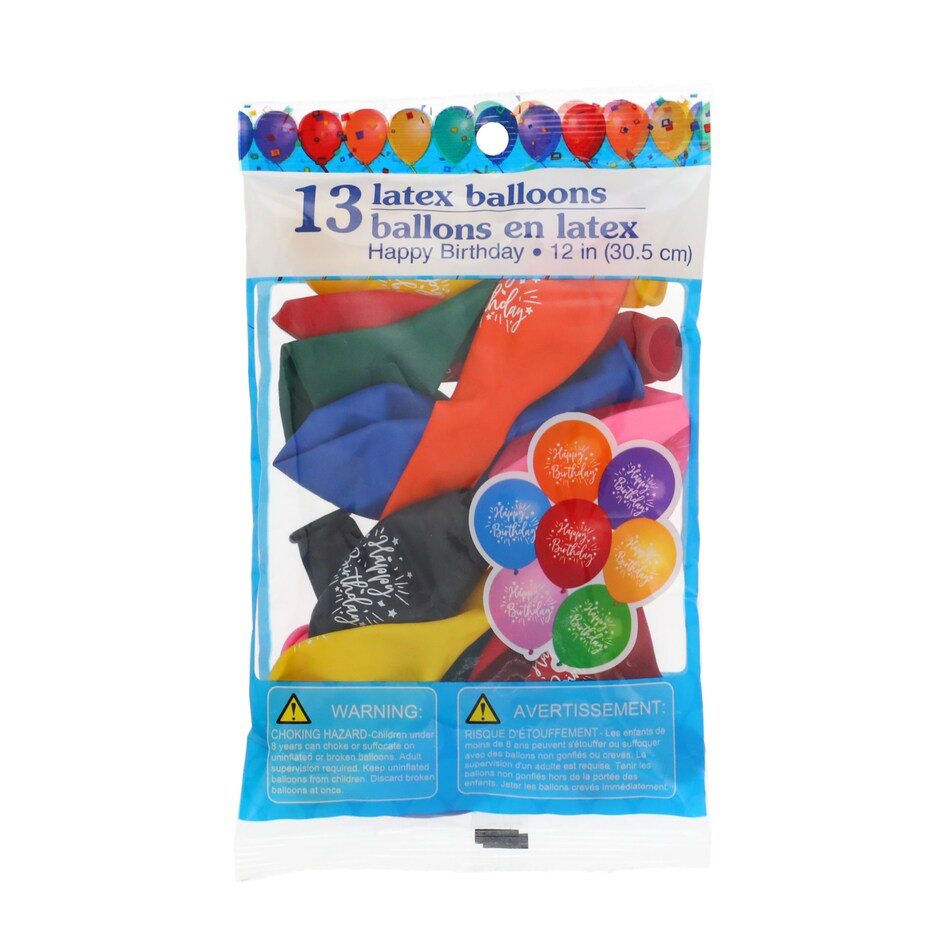 Globos Latex Colores Surtidos Paquete de 13 Para Tu Fiesta 2
