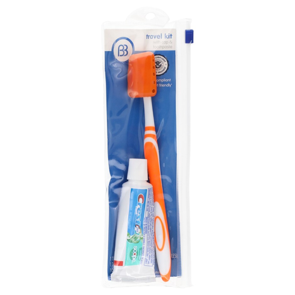 Brush Buddies Kit de Viaje Cepillo y Pasta Dental Colores Surtidos Pack 2 2