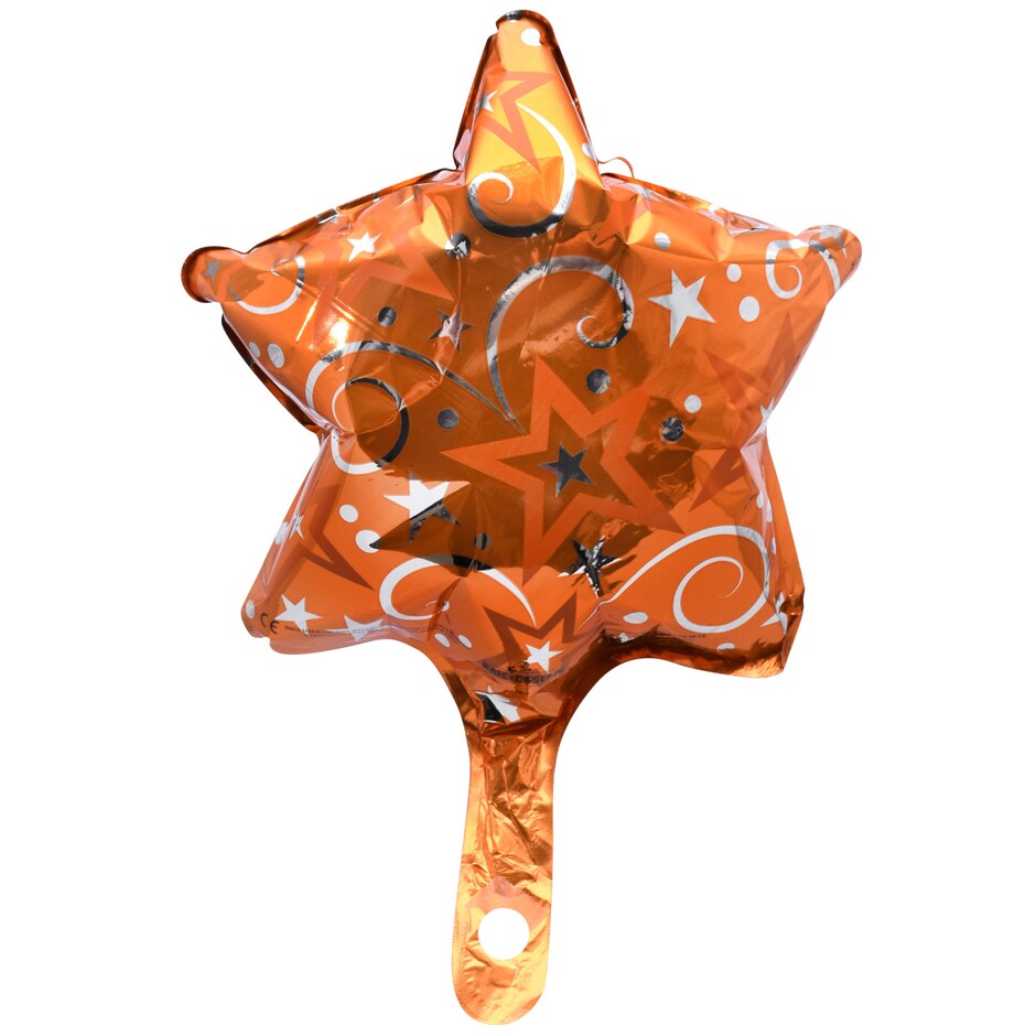 Globos Estrellas Naranja con Palito 9 pulg Pa Tus Fiestas 2