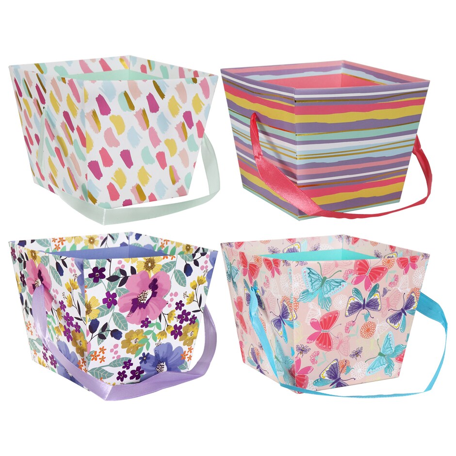 Cajitas Decorativas con Lazos Pa Tus Regalos, 5x5x4.25 pulg. 4