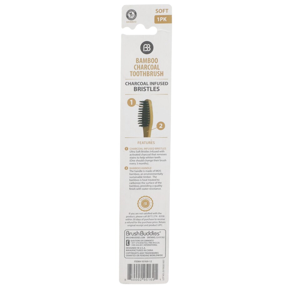 Cepillo Dental Ecologico Bambu Carbon Activado pa una Sonrisa Brillosa 3