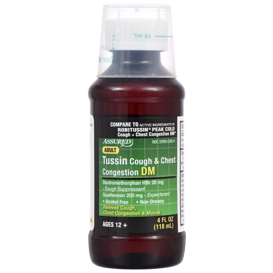 Bulk Assured Tussin DM AlcoholFree Cough Syrup, 4oz. Bottles Dollar