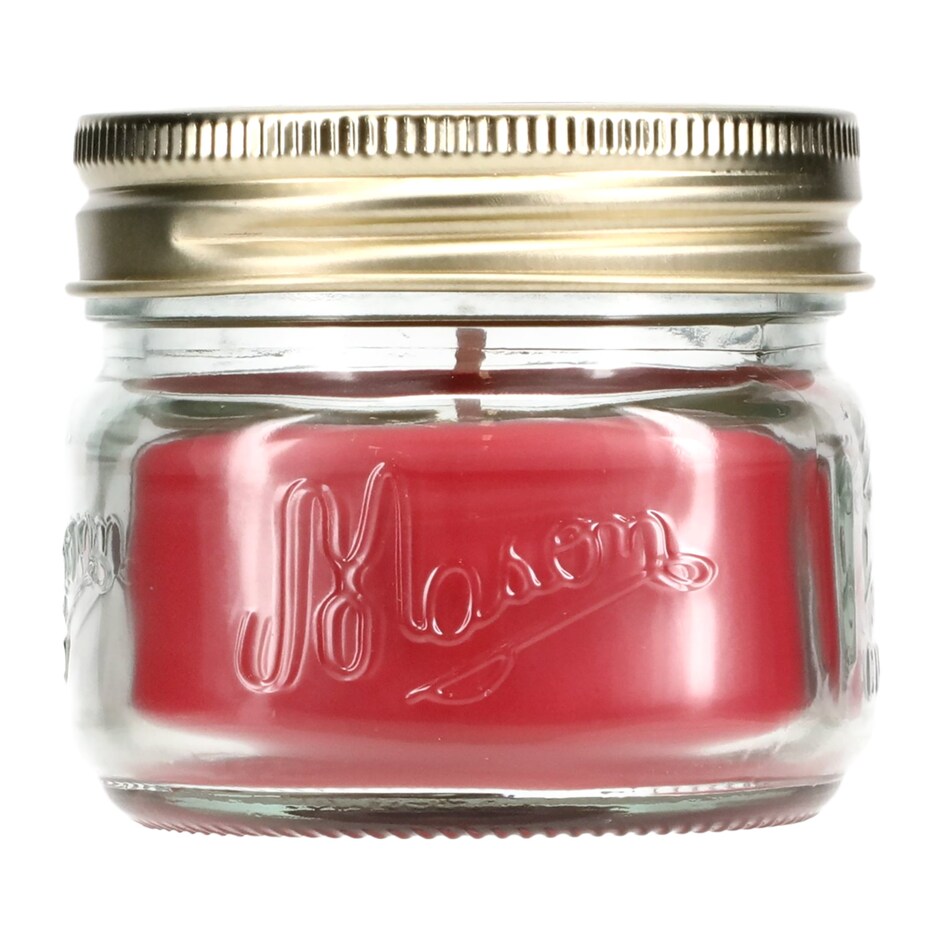 Vela Manzana Canela en Jarra, 3 oz. Aroma que te envuelve y relaja. 3