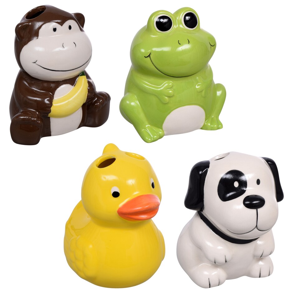 Portacepillos de Ceramica Animales - Dale un Toque Chulo a tu Bano 4