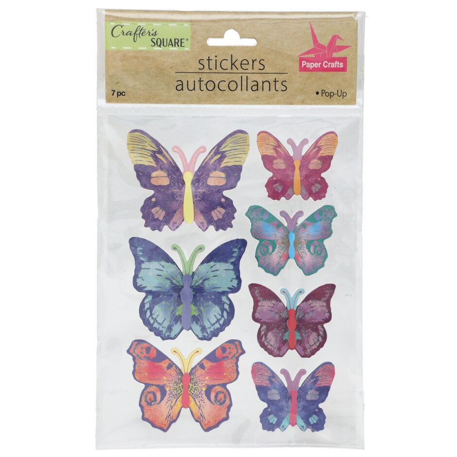 Calcomanias de Mariposas 3D con Brillo y Escarcha pa Decorar 5