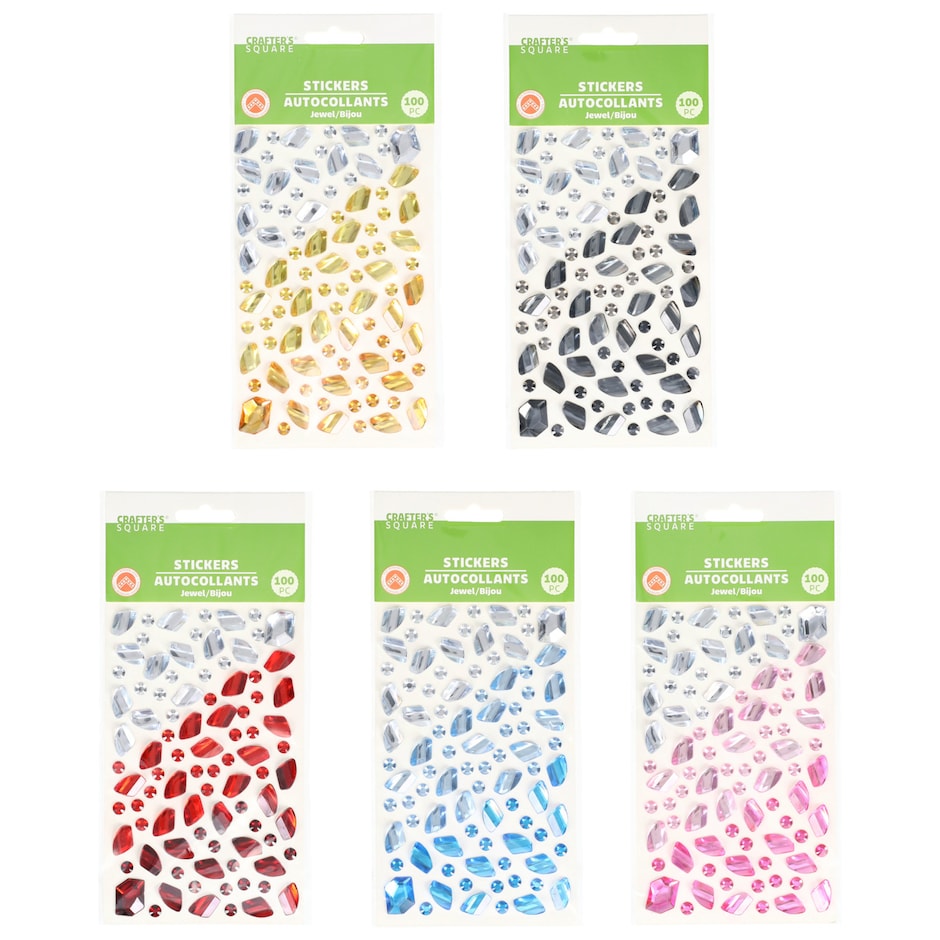 Stickers Ombre Crafters Square: 100 Unidades pa Decorar con Estilo 4