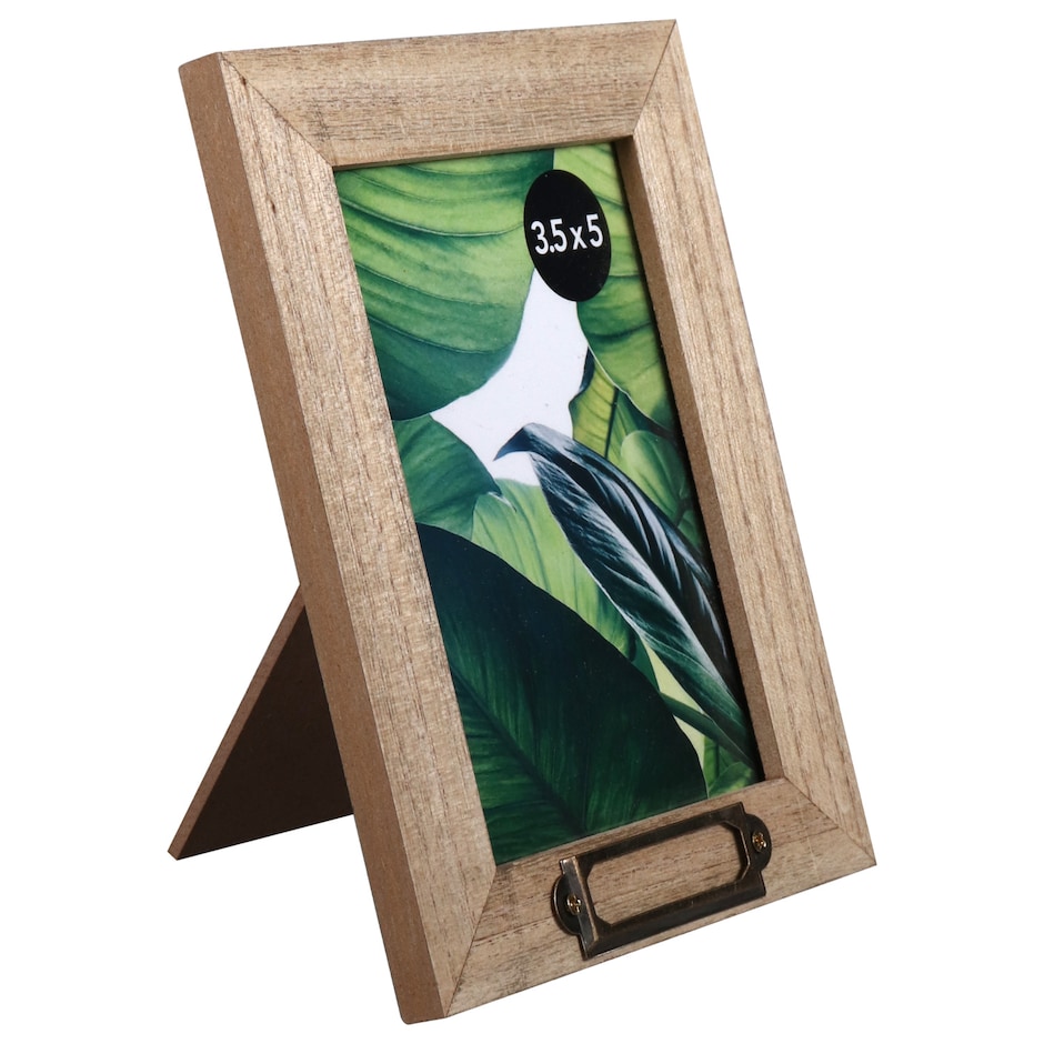 Rustic Wood Frame with Placard, 3.5x5 in. Dollar Tree