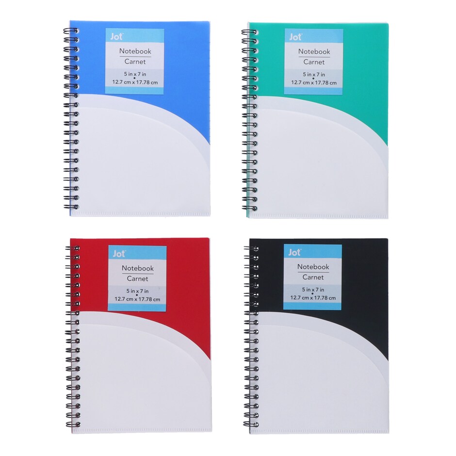 Bulk Jot SpiralBound Pocket Notebooks, 5x7 in. Dollar Tree