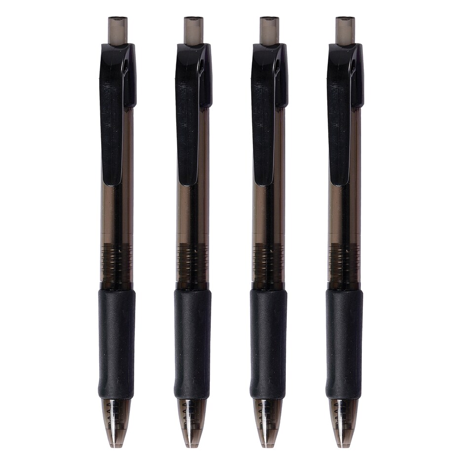 Plumas Gel Retractil Jot Comfort Grip 0.7mm, Paq 4 3