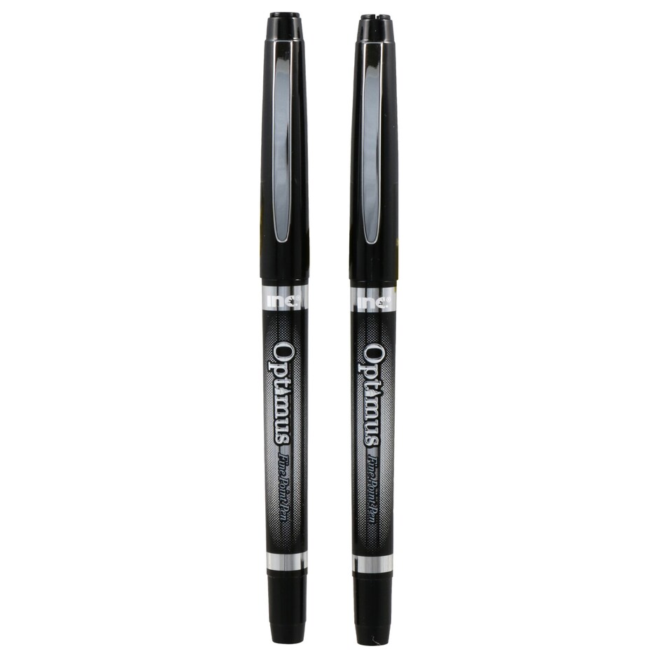 Marcadores Optimus Punta Fina Paquete de 2 Colores Nitidos 2