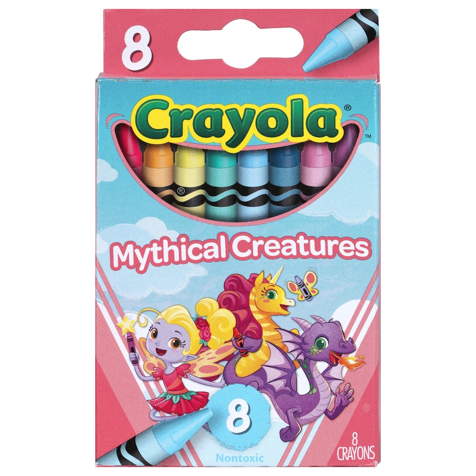 Crayola Mythical Creatures Crayons, 8ct. Boxes Dollar Tree