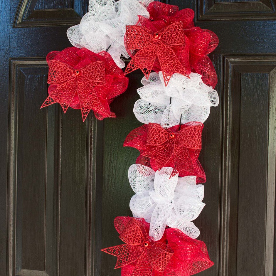 Candy Cane Wreath Dollar Tree