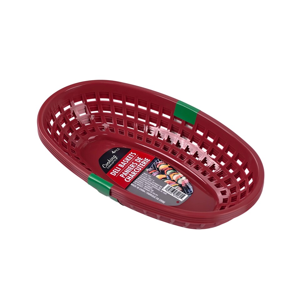 Cestas Deli de Colores 4-pc para Tus Juntas y Comidas con Estilo 6