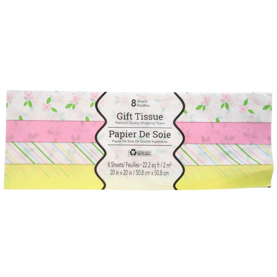 Papel de Seda de Colores y Estampados Pa Regalos 8 Hojas Paquete 3