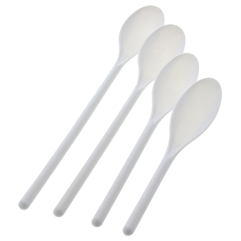 Cucharas Plasticas Blancas Pa Tu Cocina - Pack de 4 2