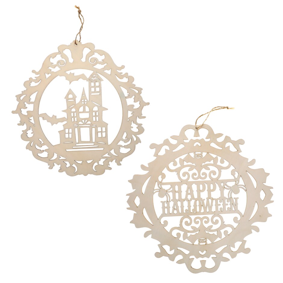 Crafter's Square Halloween DIY Sentiments Signs, 11.5x11.5 in.