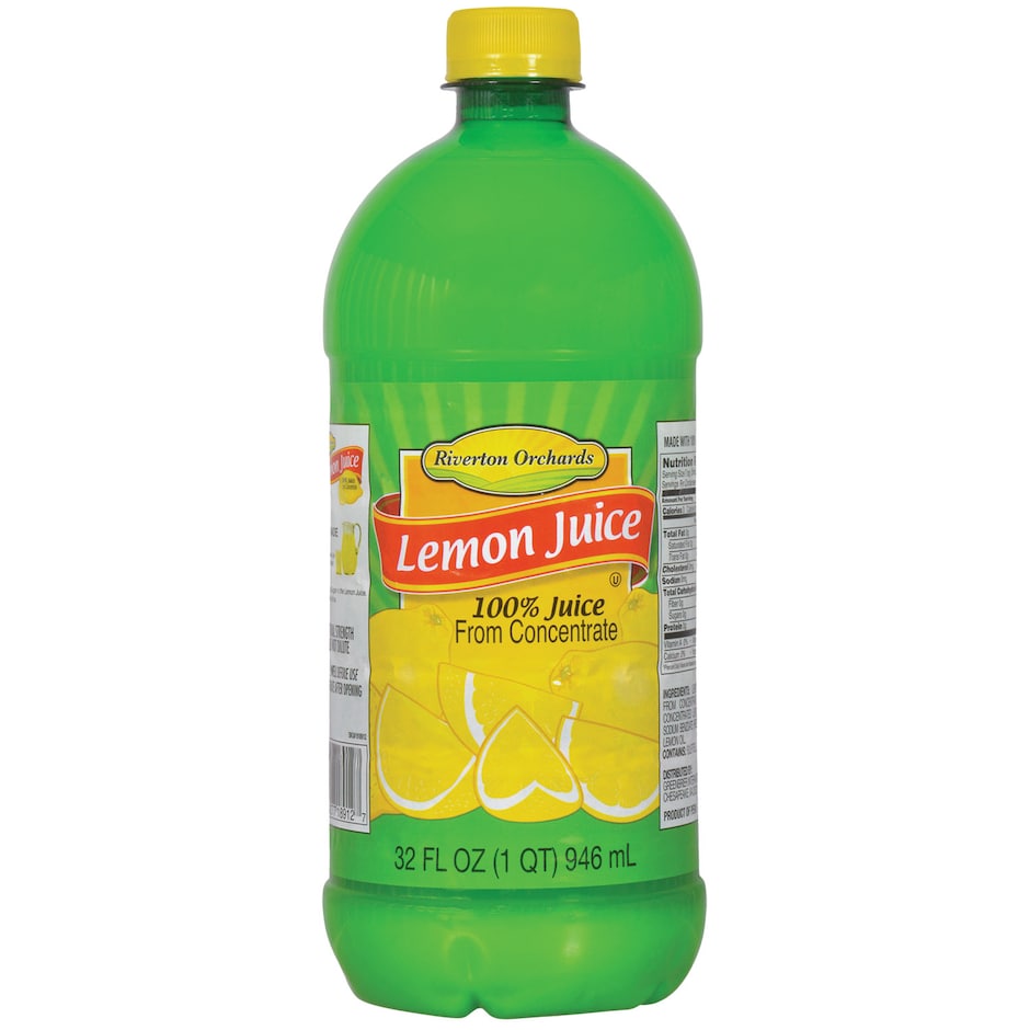 Bulk Riverton Orchards Lemon Juice, 32 oz. Bottles Dollar Tree