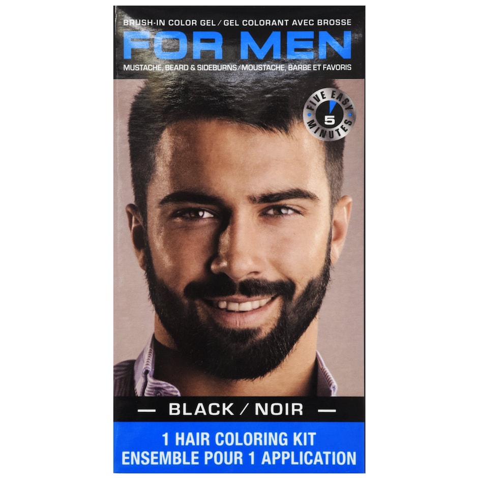 Bulk Men's Black BrushIn Hair Gel Coloring Kits Dollar Tree
